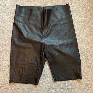 Loft Faux Leather Bike Shorts - NWT